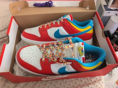 Nike Dunk Low x LeBron James x Fruity Pebbles Red DS Size 9.5 Men OG ALL