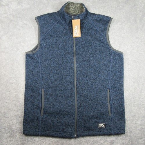 Eddie Bauer Vest Mens Size Large Blue Radiator 3.0 Sweater Fleece Full Zip Hike