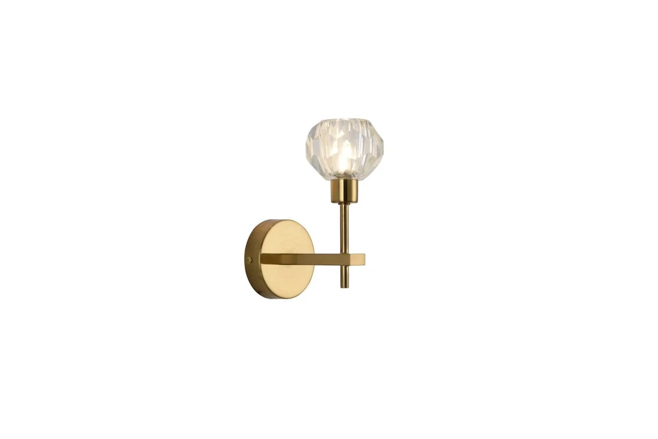 Wandleuchte Verre Feshua en Or Décoratif G9 Art Nouveau Cosy Lampe Couloir - Photo 1/1