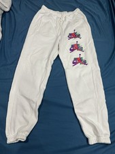 Nike Air Jordan Size Small White Track Suit Sweatpants