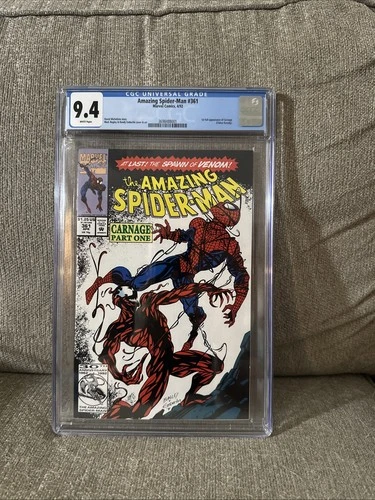 Amazing Spider-Man #361 CGC 9.4 Direct  (1992 Marvel) 1st Carnage
