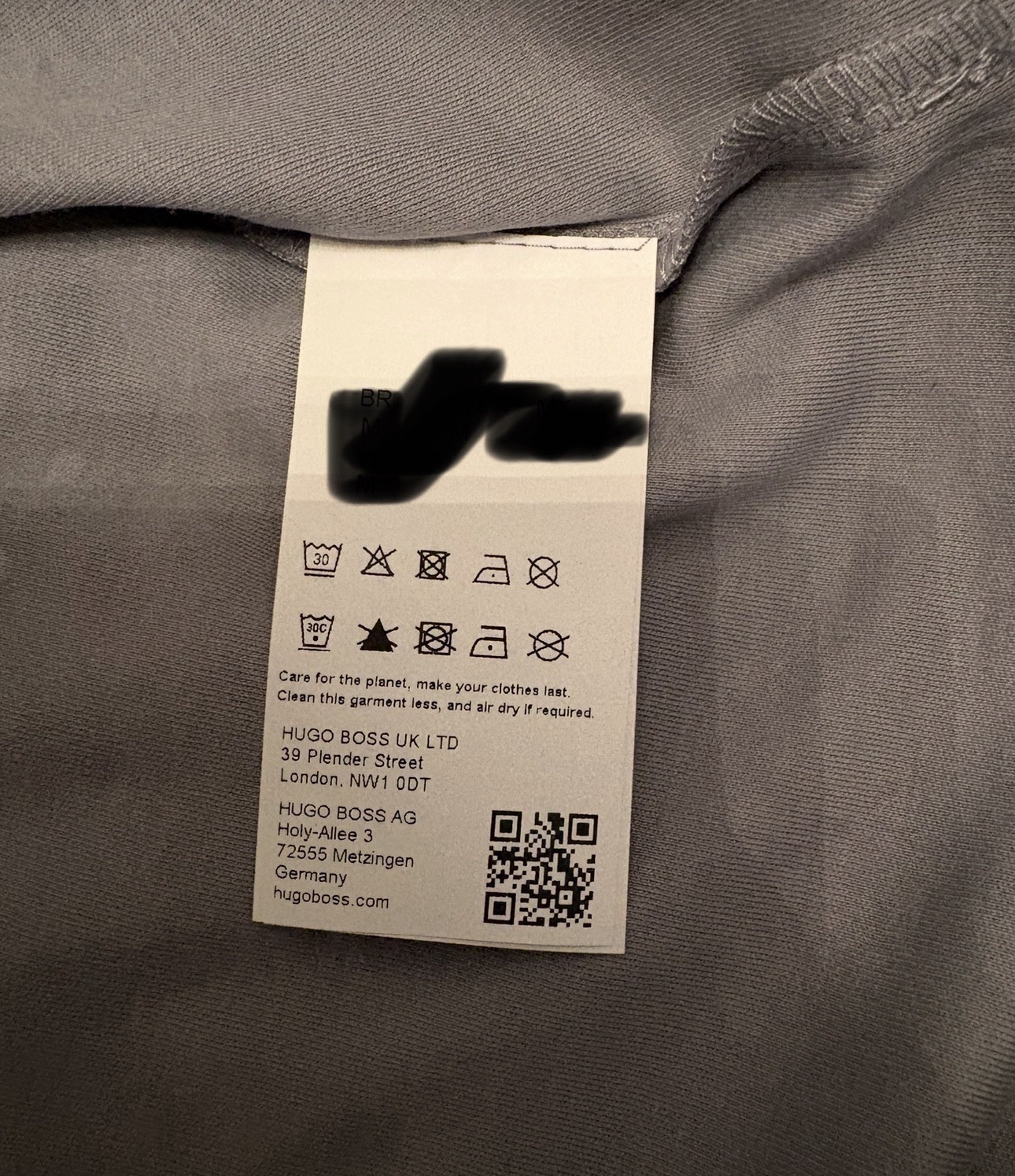 Men's Boss Tshirt By Hugo Boss Size L BNWT RRP £79 Grey image 3