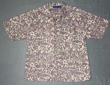 Vintage Ocean Pacific Hawaiian Aloha Shirt Mens Sz Medium Short Sleeve Button Up