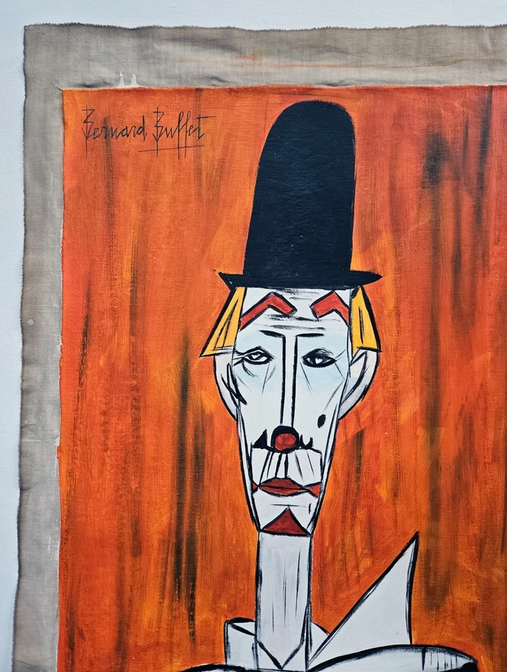 Pintura al óleo expresionista firmada por Bernard Buffet sobre lienzo - Arte moderno francés Foto 3 de 4