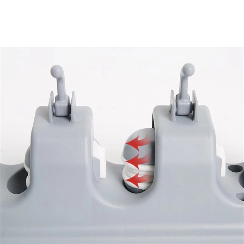 JUEGO DE COLGADOR MONTADO EN LA PARED CÓMODO CEPILLO ESCOBA COCINA FREGONA COLGADOR ALMACENAMIENTO Foto 3 de 4