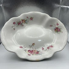 Homer Laughlin Vintage Malmaison Bavaria Pink Floral Dish V20