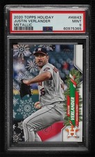 2020 Topps Holiday WalMart Mega Box Metallic Justin Verlander PSA 9 MINT 1c0s