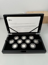The Queen’s Beasts 2021 UK Quarter-Ounce Silver Proof Ten-Coin Set Immaculate