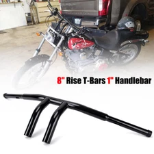 1-1/4" FAT 8" RISE PULLBACK T-BARS HANDLEBARS DRAG BARS FIT FOR HARLEY HONDA US