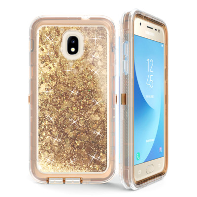 For Samsung Galaxy Prime 3/J3 2018/J3 Star/J3   Shockproof Glitter Liquid Case