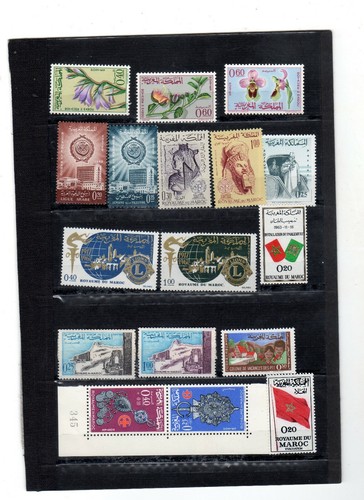 BELLE COLLECTION 155 TIMBRES DIFFÉRENTS MAROC MOROCCO SET COMPLET NEUF UNC - Picture 6 of 8