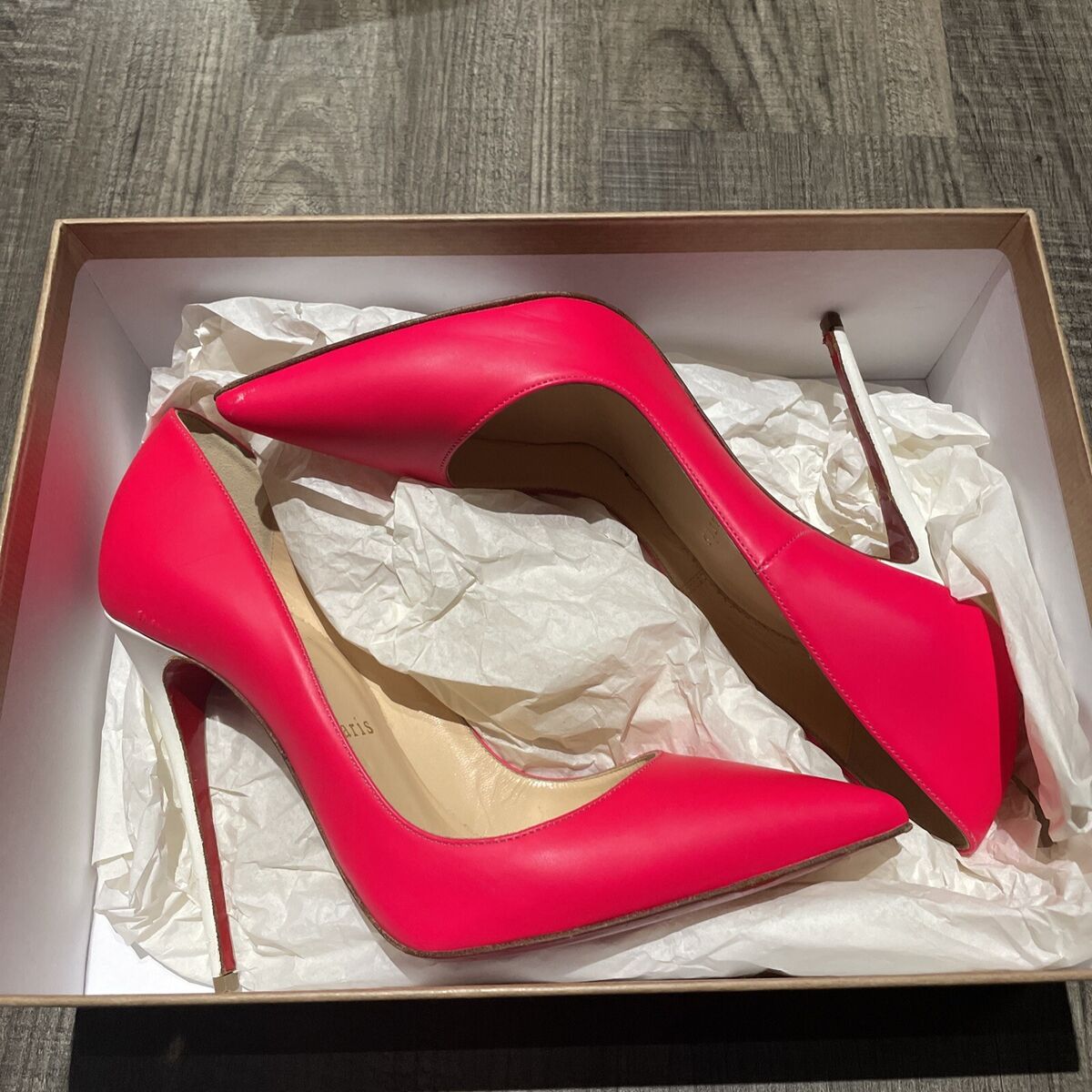 Christian Louboutin SO Kate 120 Fluo Mat/Jazz Calf Heel Christian Louboutin SO Kate 120 Fluo Mat/Jazz Calf Heel