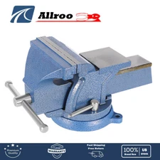 6" Mechanic Bench Vise Table Top Clamp Press Locking Swivel Base Heavy Duty