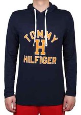 Tommy Hilfiger 09T4266-410 Hoodie Men's Dark Navy Cotton Long Sleeve Pullover
