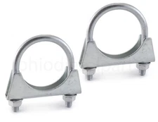 Ohio Diesel Parts Heavy Duty Muffler/Exhaust Pipe Clamp 2" U-Bolt 2-pack