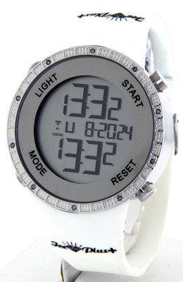 ICE PLUS DIAMOND WATCH KING MASTER JOE RODEO CASE SILVER FACE SUPER TECHNO
