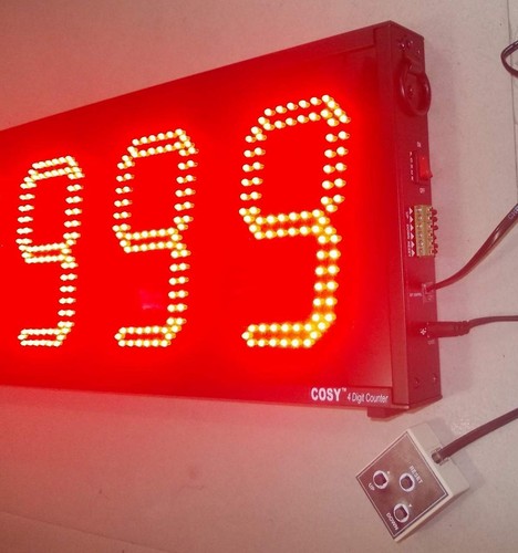 4 Digit, Production Counter, Factory Production Display, 6" High LED Digits - Picture 2 of 3