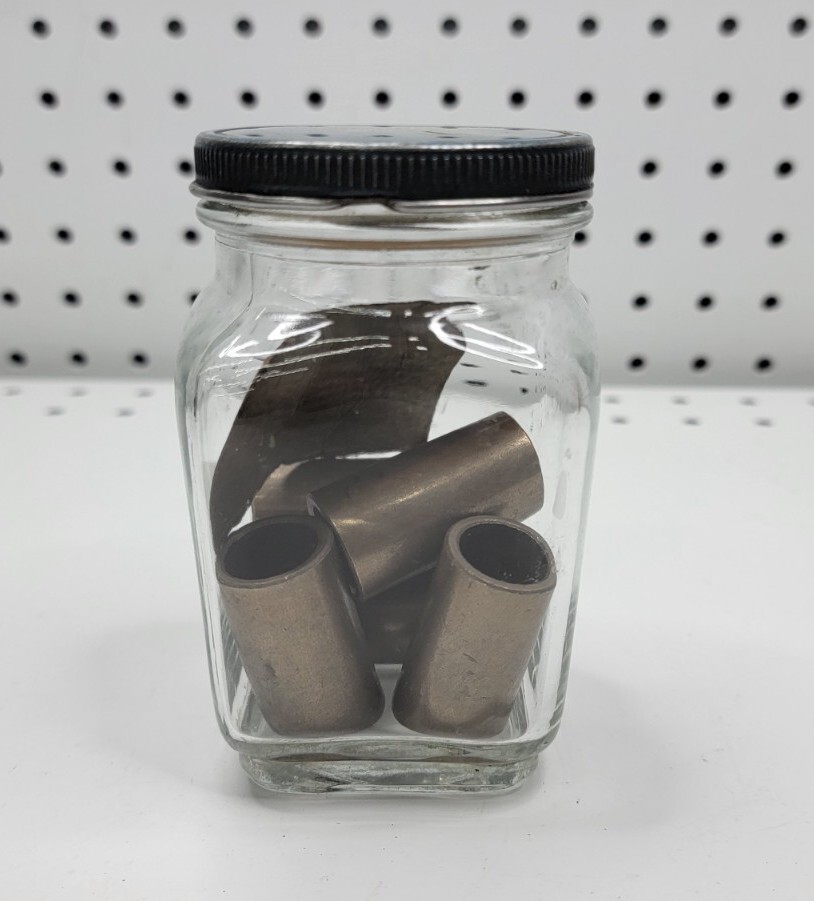 Vintage STANDARD Motor Products Glass Jar w/ (5) X-4345 Starter