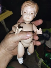 Vintage 10 " Baby Doll  Porcelain Doll