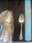 4  GORHAM LANCASTER ROSE STERLING SILVER 4 TEASPOONS   NOT   MONOGAMMED