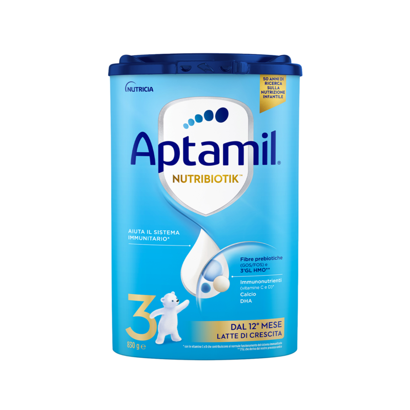 APTAMIL NUTRIBIOTIK 3 - Latte di crescita in Polvere 830g