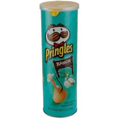 Pringles Ranch Crisps, 5. 5 Ounce - 14 per case.
