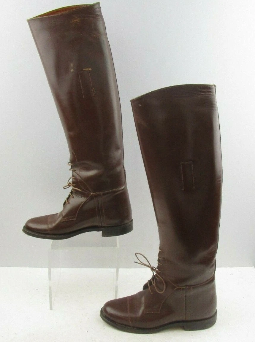 Lace up shop english riding boots