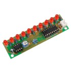 NE555 & CD4017 LED Light Chaser Sequencer Follower Scroller Modul DIY Kit Red