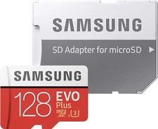 Samsung 128GB EVO Plus Class 10 Micro SDXC with Adapter