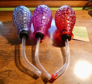 Bold And Bright Hummingbird Feeders 3 Colors Glass With Feeder