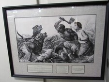 THE HUNTED SLAVES, 1861 by RICHARD ANSDELL (1815-1885) FRAMED PRINT