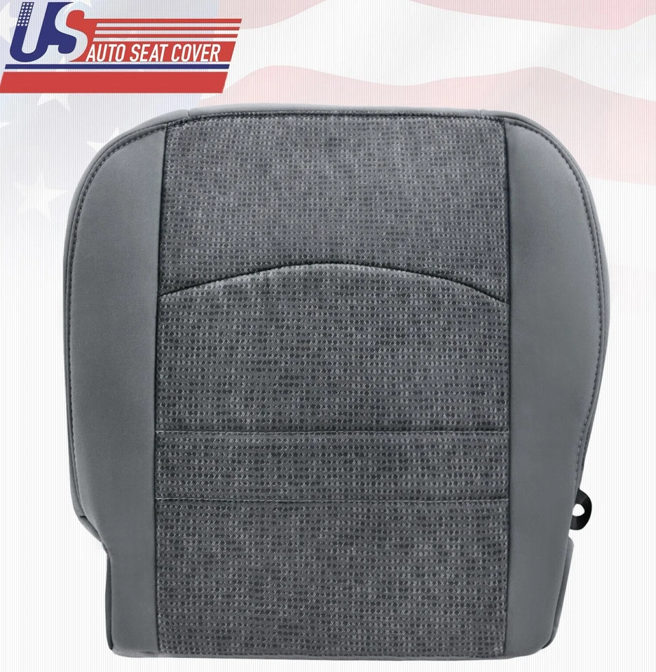 Cubiertas de asiento inferiores de tela grises para Dodge Ram 5500 SLT 2015 2016 para conductor pasajero Foto 3 de 4