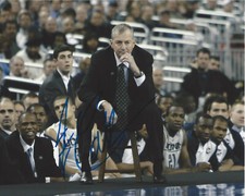 JIM CALHOUN UCONN HUSKIES COACH SIGNED 8x10 PHOTO w/COA 2011 NCAA FINAL FOUR