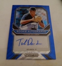 2021 TUCKER DAVIDSON Panini Prizm Blue Wave ROOKIE AUTO #RA-TD MINT RC (19/50)