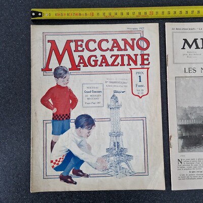 Lot 2 MECCANO Magazine Originaux 1927 - Numéros D'Octobre (n°10) Et Décembre (n°12) - Collection
