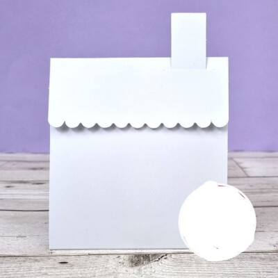 Hunkydory - 5 x HOUSE Luxus scharfe Karten - 5 Kartenrohlinge / 5 Umschläge