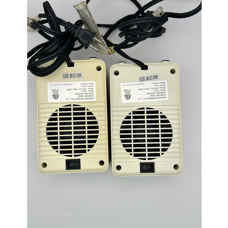 Mini calentadores portátiles de escritorio personales Comfort Zone de cerámica Foto 3 de 4