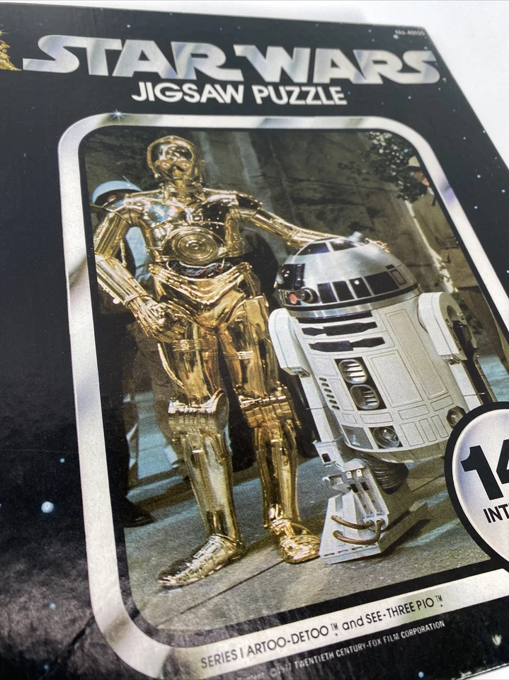 Rompecabezas Star Wars Artoo-Detto & See-Three Pio 14"x18" Kenner 1977 COMPLETO Foto 2 de 4
