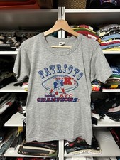 Vintage New England Patriots Super Bowl XX T-Shirt Size M AFC 1985 80s NFL
