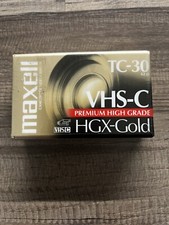 Maxell VHS-C HGX-GOLD TC-30 Video Camcorder Tape Brand New Sealed /y