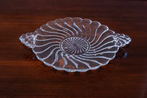 Fostoria Colony vintage clear Lemon Dish 6.5" D 1939-1960