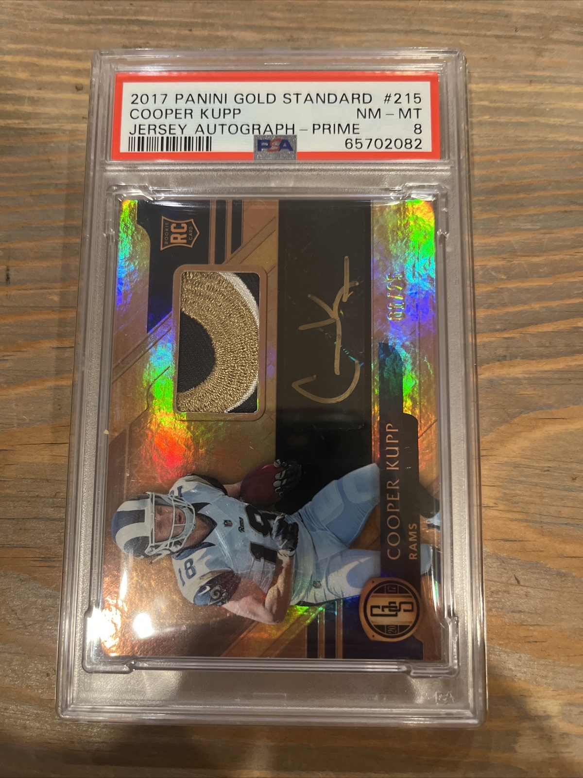 Cooper Kupp Panini Gold Standard #215 Jersey Autograph-Prime