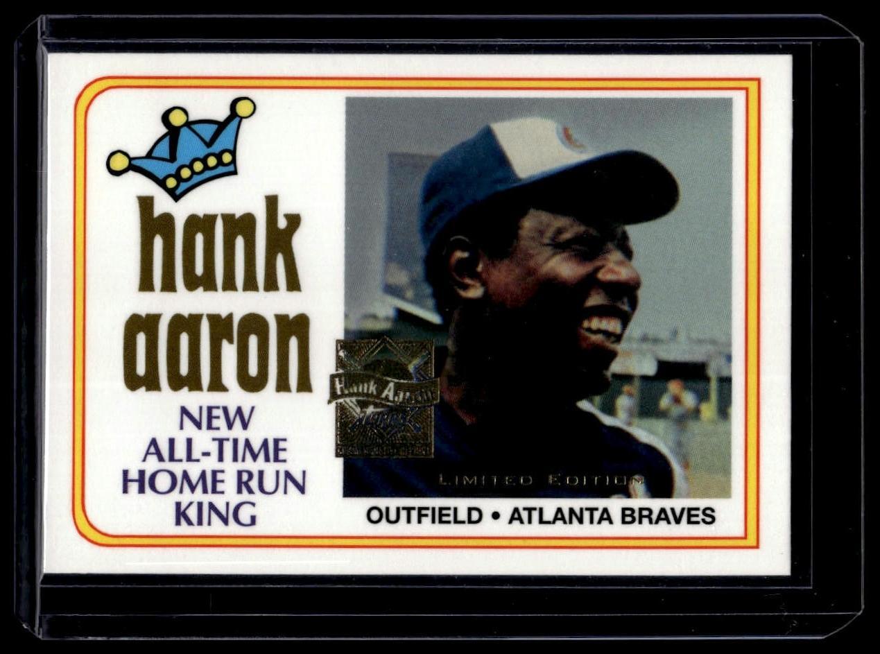 2000 Topps Limited Edition #21 Hank Aaron 1974 Reprint Atlanta Braves