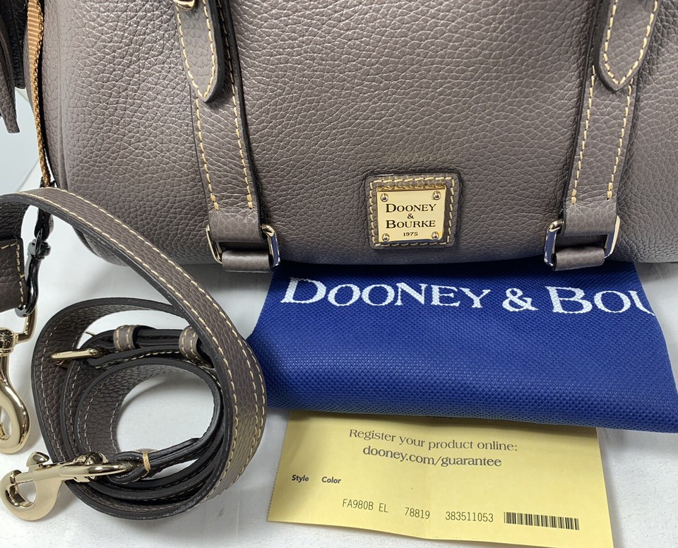 Dooney & Bourke Pebble Grain Satchel Elephant 🐘 🐘 Color | eBay