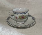 Cherry China Cup And Saucer Made In Ocupied Japan — photo 1