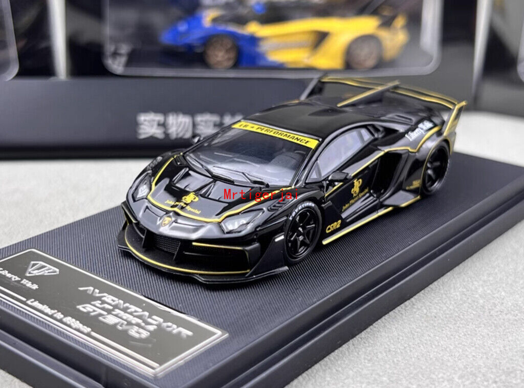 現品 マルボロ デザイン GT EVO ミニカー LP700 ランボルギーニ TG 1:64 Black JPS Aventador LP700-4 GT Evo LBWK Sport Model