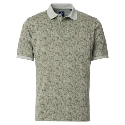 Redmond Men's Polo Shirt Regular Fit Green Floral 251910900 600
