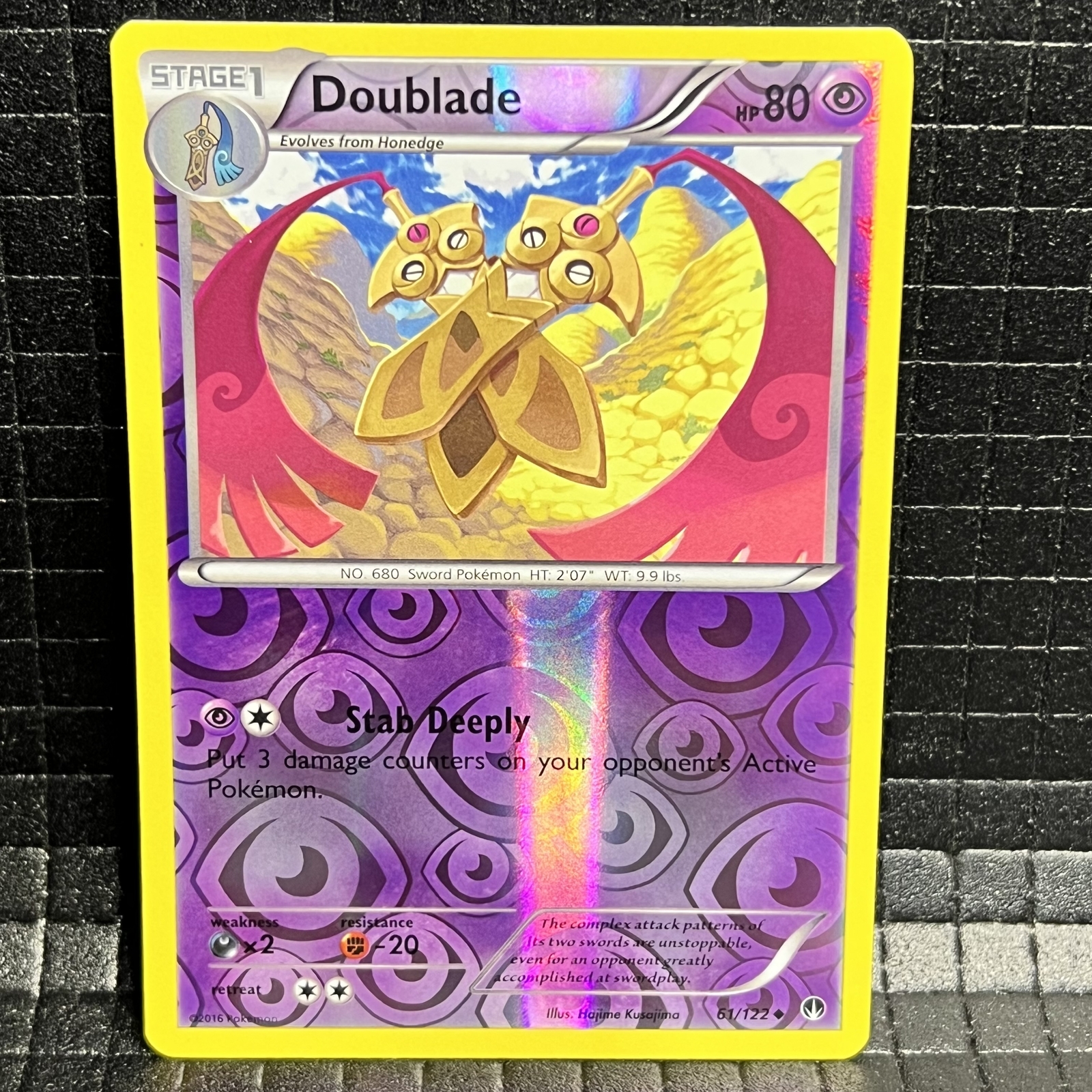 Doublade #61/122 BREAKPoint Uncommon Reverse Holo Pokemon Card