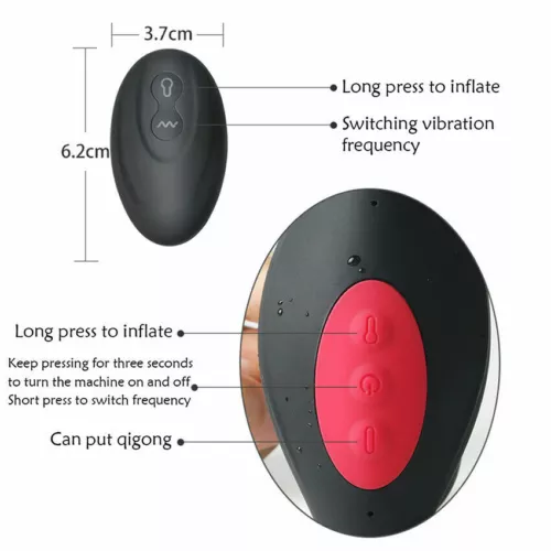 Wearable Clit G-Spot Vibrator Remote Control Inflatable Prostate Massager Dildo - Picture 7 of 12