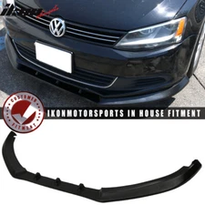 Fit 11-14 Volkswagen VW Jetta 6 VI MK6 IKON V3 Style Front Bumper Lip Spoiler PU